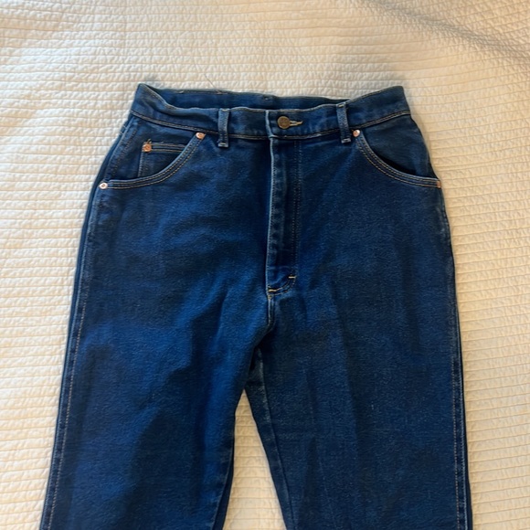 Vintage High Rise Lee Dark Wash Denim Jeans / Size 8 - Picture 8 of 8